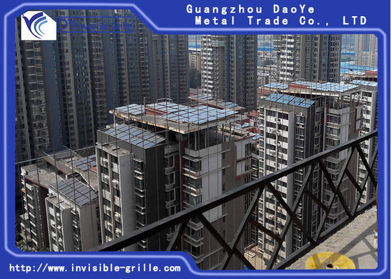 Parrilla invisible del fuego de la seguridad de aluminio clasificada de encargo del alambre