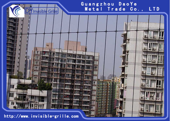 parrilla invisible de la seguridad del alambre de 2m m con la capa de nylon