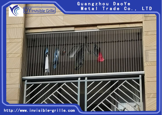 Protección inoxidable invisible de Windowns de la cuerda de alambre de acero de la parrilla 7X7 de la seguridad