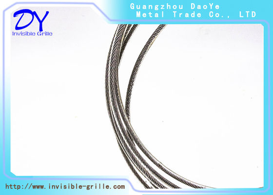 Cable inoxidable blanco de la cuerda de alambre de acero de 16kg/del rollo 7X7