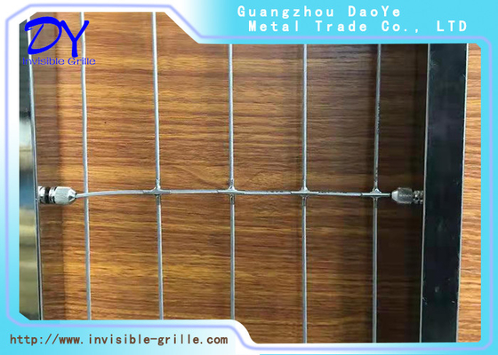 Diámetro inoxidable neto protector del alambre de acero 2.5m m del balcón del niño invisible durable de la parrilla.
