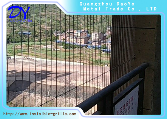 parrilla invisible inoxidable los 2m 3M los 6m de la seguridad del alambre de acero de 1.5m m para la ventana constructiva